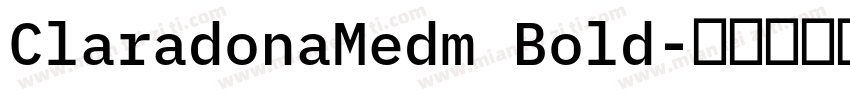 ClaradonaMedm Bold字体转换